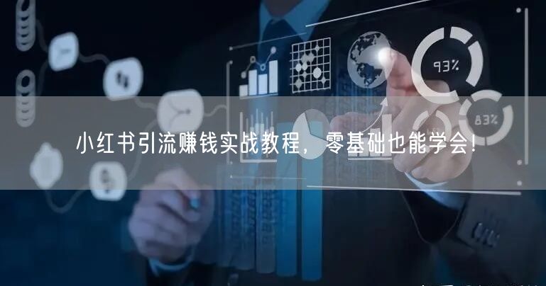 小红书引流赚钱实战教程，零基础也能学会！